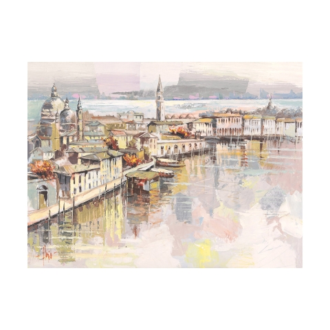 Canvasprint Modern Stadslandschap Dolce Venezia Luigi Florio Aanbieding