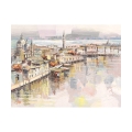 Canvasprint Modern Stadslandschap Dolce Venezia Luigi Florio Aanbieding