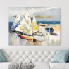 Modern schilderij op canvas Boten op het strand Luigi Florio Korting