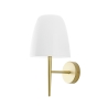 Gouden metalen wandlamp voor binnen met witte glazen diffuser Ares AP1 Verkoop
