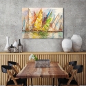 Canvas schilderij met botenprint Regata di Primavera Luigi Florio Korting