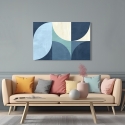 Moderne geometrische canvasprint abstract Moonlight Sandro Nava Verkoop