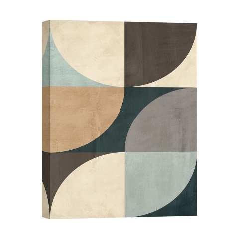 Abstract geometrisch canvas schilderij De Luxe I Sandro Nava Aanbieding