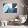 Moderne geometrische canvasprint abstract Moonlight Sandro Nava Korting
