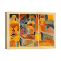 Abstract geometrisch schilderij op canvas Temple Gardens Paul Klee Aanbieding