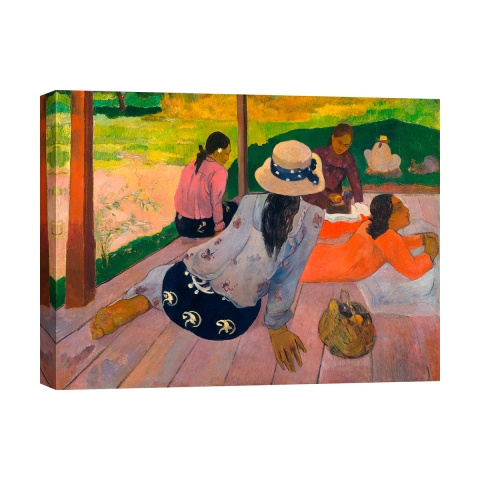 Impressionistisch schilderij op canvas doek The Siesta Paul Gauguin Aanbieding