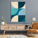 Abstract geometrisch schilderij op canvas Deep Waters Sandro Nava Korting
