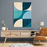Abstract geometrisch schilderij op canvas Deep Waters Sandro Nava Korting
