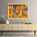 Abstract geometrisch schilderij op canvas Temple Gardens Paul Klee Verkoop