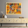 Abstract geometrisch schilderij op canvas Temple Gardens Paul Klee Verkoop