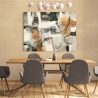 Abstract schilderij op canvas - Lees van binnen door Maurizio Piovan Korting
