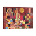 Impressionistisch kunstwerk op canvas Castle and Sun (detail) Paul Klee Aanbieding