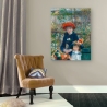 Impressionistische canvasprint Le due sorelle (sulla terrazza) Renoir Verkoop