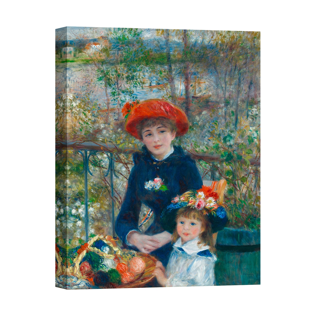 Impressionistische canvasprint Le due sorelle (sulla terrazza) Renoir Aanbieding Impressionistische canvasprint Le due sorelle (sulla terrazza) Renoir Aanbieding
