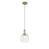 Gouden hanglamp met enkele glazen kap Brandy LS Verkoop