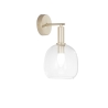 Wandlamp van goudkleurig metaal met geblazen glazen kap Brandy AP Verkoop