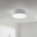 Moderne ronde plafondlamp 57cm van metaal en kleurrijke stof Capital Verkoop