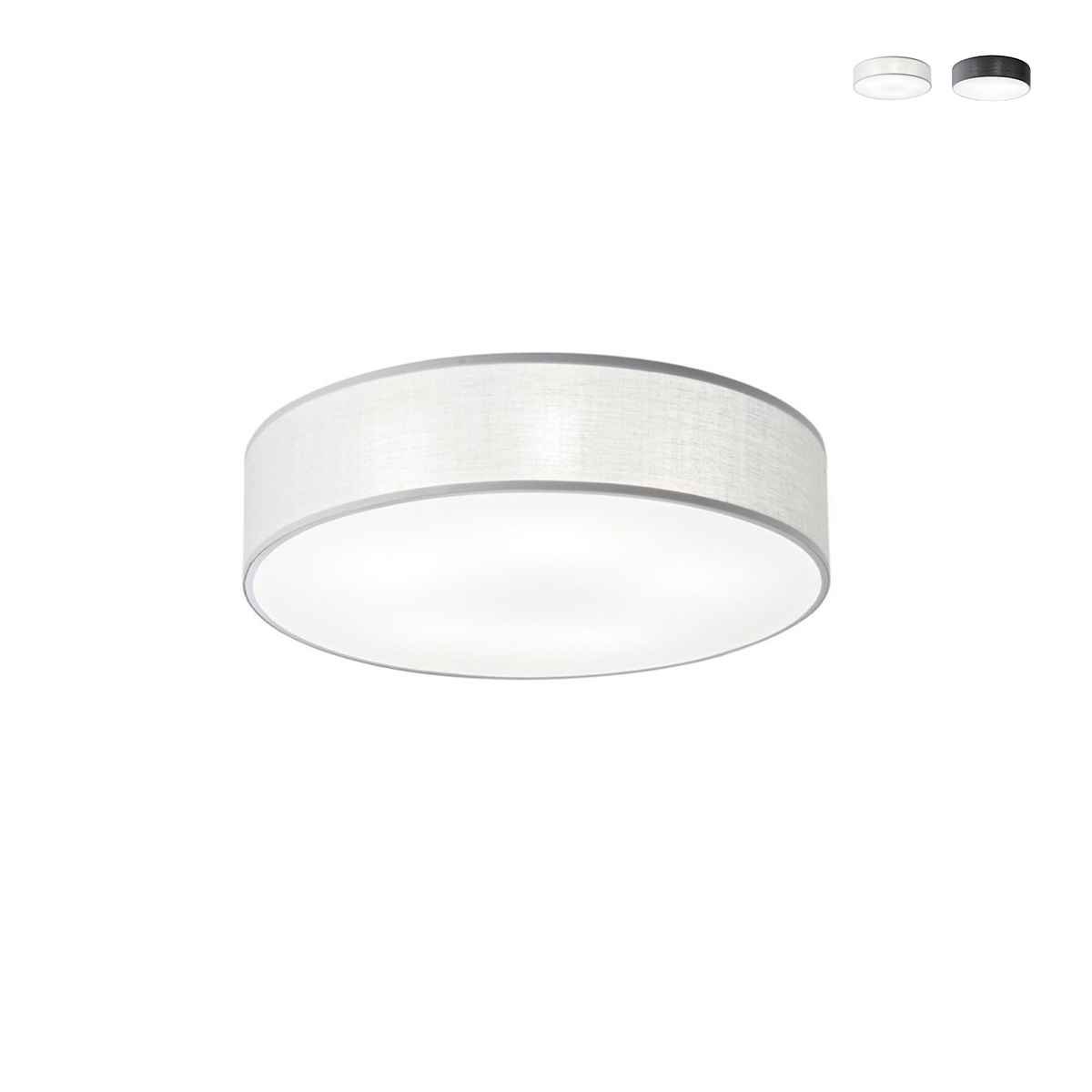 Moderne ronde plafondlamp 57cm van metaal en kleurrijke stof Capital Aanbieding Moderne ronde plafondlamp 57cm van metaal en kleurrijke stof Capital Aanbieding