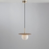 Hanglamp met metalen armatuur en glazen diffuser 30cm Chaplin LS1 Verkoop