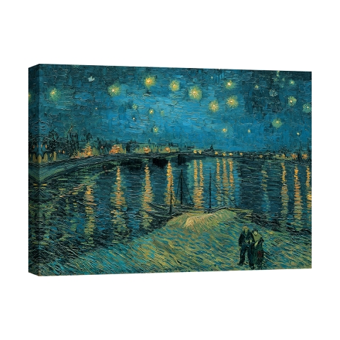 Impressionistisch schilderij op canvas La Notte Stellata Vincent van Gogh Aanbieding