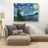 Impressionistisch schilderij op canvas Sterrennacht Vincent van Gogh Korting