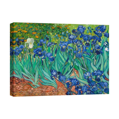 Impressionistisch canvas schilderij Iris Vincent van Gogh Aanbieding
