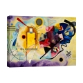 Moderne abstracte canvasprint Yellow, Red & Blue Kandinsky Aanbieding