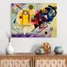 Moderne abstracte canvasprint Yellow, Red & Blue Kandinsky Verkoop