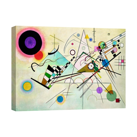 Canvasprint abstract eigentijds schilderij Composition VIII Kandinsky Aanbieding