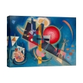 Moderne abstracte kunstafdruk op canvas Kandinsky Im Blau Aanbieding