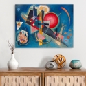 Moderne abstracte kunstafdruk op canvas Kandinsky Im Blau Verkoop