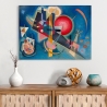 Moderne abstracte kunstafdruk op canvas Kandinsky Im Blau Verkoop