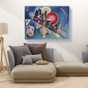 Moderne abstracte kunstafdruk op canvas Kandinsky Im Blau Korting