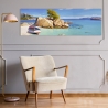 Schilderij op canvas zeegezicht Cala Smeraldo Adriano Galasso Korting