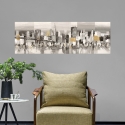 Modern abstract schilderij op canvas Manhattan & Brooklyn Bridge Luigi Florio Verkoop