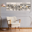 Modern abstract schilderij op canvas Manhattan & Brooklyn Bridge Luigi Florio Korting