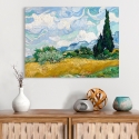 Impressionistische canvasprint "Campo di Grano con Cipressi" van Gogh Verkoop
