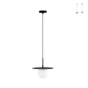 Hanglamp voor woonkamer met glazen kap 45cm Chaplin L1 Aanbieding