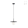Hanglamp voor woonkamer met glazen kap 45cm Chaplin L1 Aanbieding