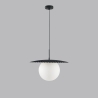 Hanglamp voor woonkamer met glazen kap 45cm Chaplin L1 Aanbod