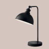 Vintage design tafellamp in zwart metaal Charleston LT Aanbod