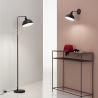 Vintage vloerlamp van zwart metaal, stijl Charleston LP Verkoop