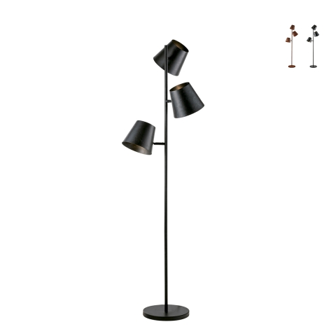 Colt LP3 metalen vloerlamp met drie verstelbare lampen in industriële stijl Aanbieding