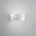 Verfbare gips wandlamp met gesatineerd glazen diffuser Flow Aanbieding