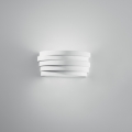 Verfbare gips wandlamp met gesatineerd glazen diffuser Flow Aanbieding