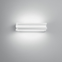 Gipsen wandlamp met gesatineerd glazen diffuser 37 cm Flow Aanbieding