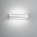 Gipsen wandlamp met gesatineerd glazen diffuser 37 cm Flow Aanbieding