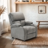 Relaxfauteuil Laura van fluweel microvezel met voetensteun Karakteristieken