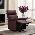 Elektrische kunstleren relaxfauteuil met wielen en liftsysteem Amalia 