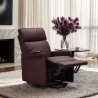 Elektrische kunstleren relaxfauteuil met wielen en liftsysteem Amalia 